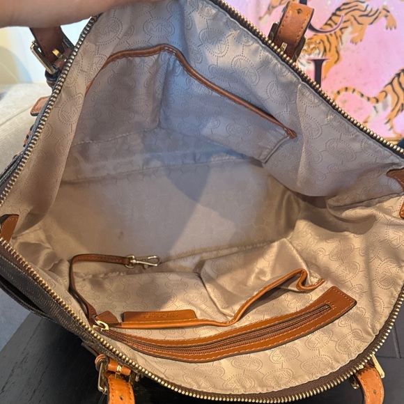 Michael Kors Dark Brown Signature Tote - Picture 9 of 13